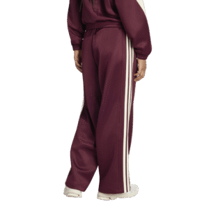 adidas W Stadium Track Pant KY8168 Maroon Ivory bordeauxrode dames trainingsbroek met ivoren accenten
