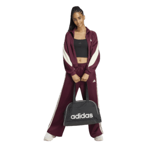adidas W Stadium Track Pant KY8168 Maroon Ivory bordeauxrode dames trainingsbroek met ivoren accenten