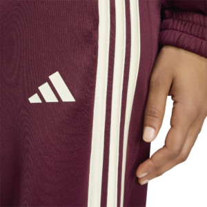 adidas W Stadium Track Pant KY8168 Maroon Ivory bordeauxrode dames trainingsbroek met ivoren accenten