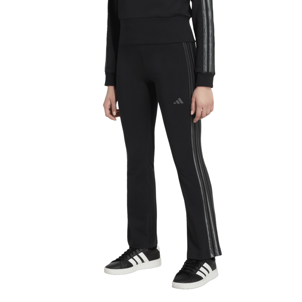 Adidas jg satin fl leg kz5124 black gresix meiden legging sporttight junior