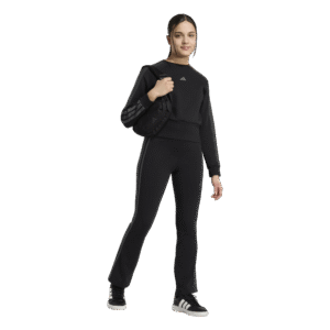 Adidas jg satin fl leg kz5124 black gresix meiden legging sporttight junior