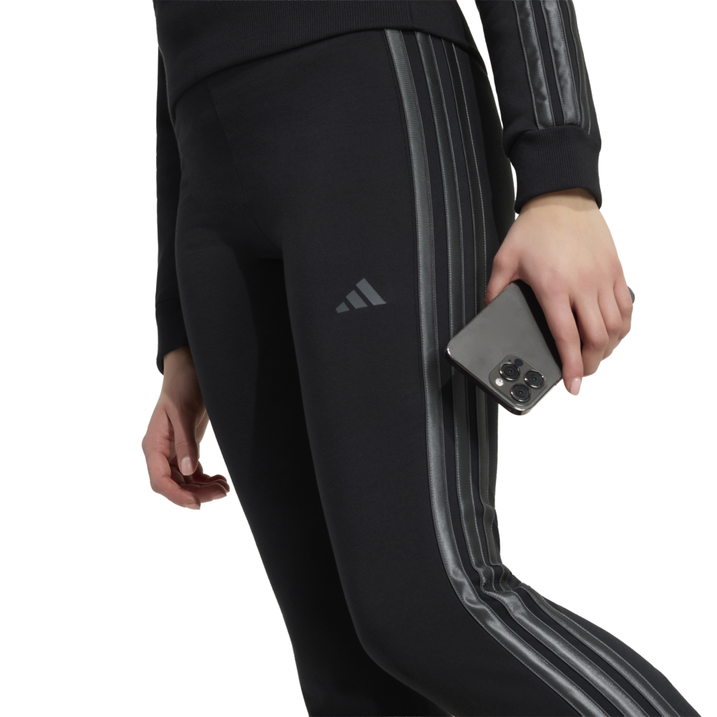 Adidas jg satin fl leg kz5124 black gresix meiden legging sporttight junior