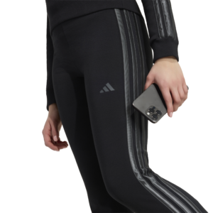 Adidas jg satin fl leg kz5124 black gresix meiden legging sporttight junior