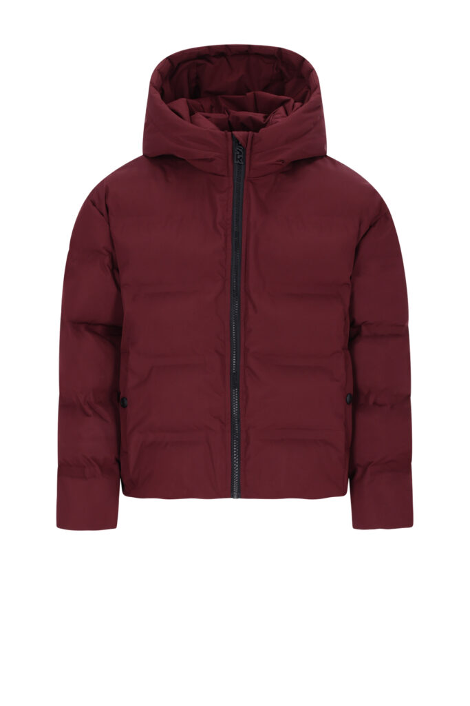 Superrebel BELLA Girls plain coat with glued lines R-609-5216 260 bordeaux meiden winterjas