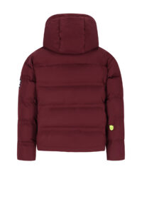 Superrebel BELLA Girls plain coat with glued lines R-609-5216 260 bordeaux meiden winterjas