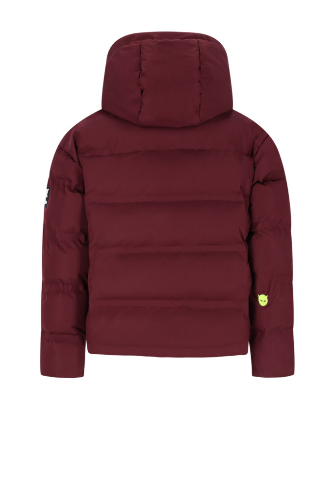 Superrebel BELLA Girls plain coat with glued lines R-609-5216 260 bordeaux meiden winterjas
