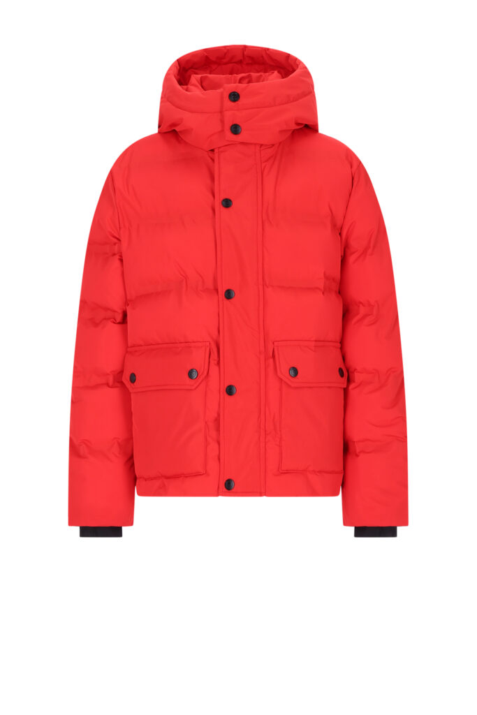 Superrebel COLORADO Boys super fit jacket 253 fluo red jongens winterjas felle kleur