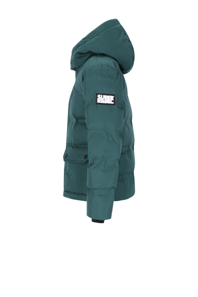 Superrebel COLORADO Boys super fit jacket 376 bottle green jongens winterjas donkergroen