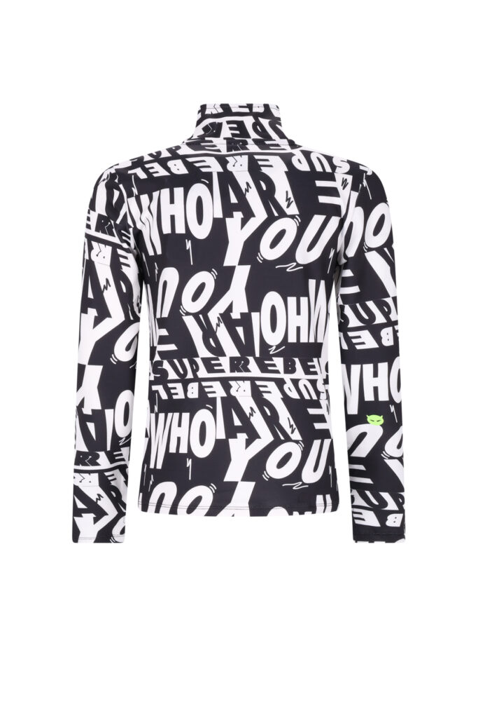Superrebel SPURT ski sport jersey pully R609-6402 086 Who AOP kinder ski-pully print
