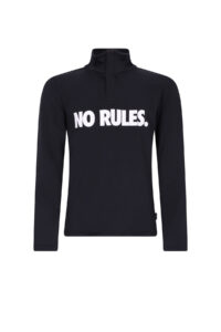 Superrebel SPURT ski sport jersey pully R609-6402 099P black print kinder ski-pully zwart