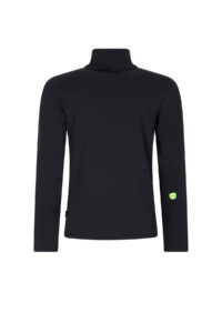 Superrebel SPURT ski sport jersey pully R609-6402 099P black print kinder ski-pully zwart