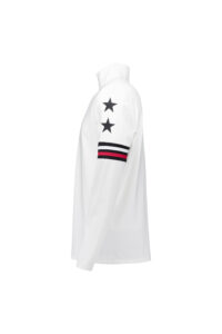 Airforce Camelback Mountain Pully SPFRM0162-100 White frisse witte heren ski-pully met opstaande kraag en rits