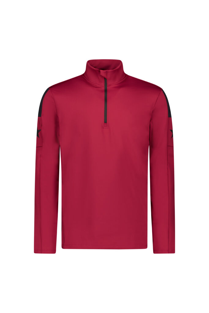 Airforce Montage Pully Red SPFRM0163-281 rode heren ski-pully met kraag en rits