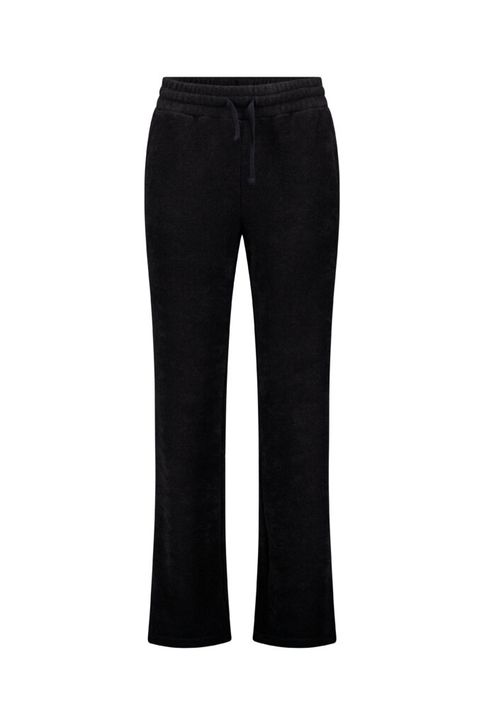 Airforce Terry Pants Black SPFRW0151-901 zwarte dames broek met elastische tailleband en zakken