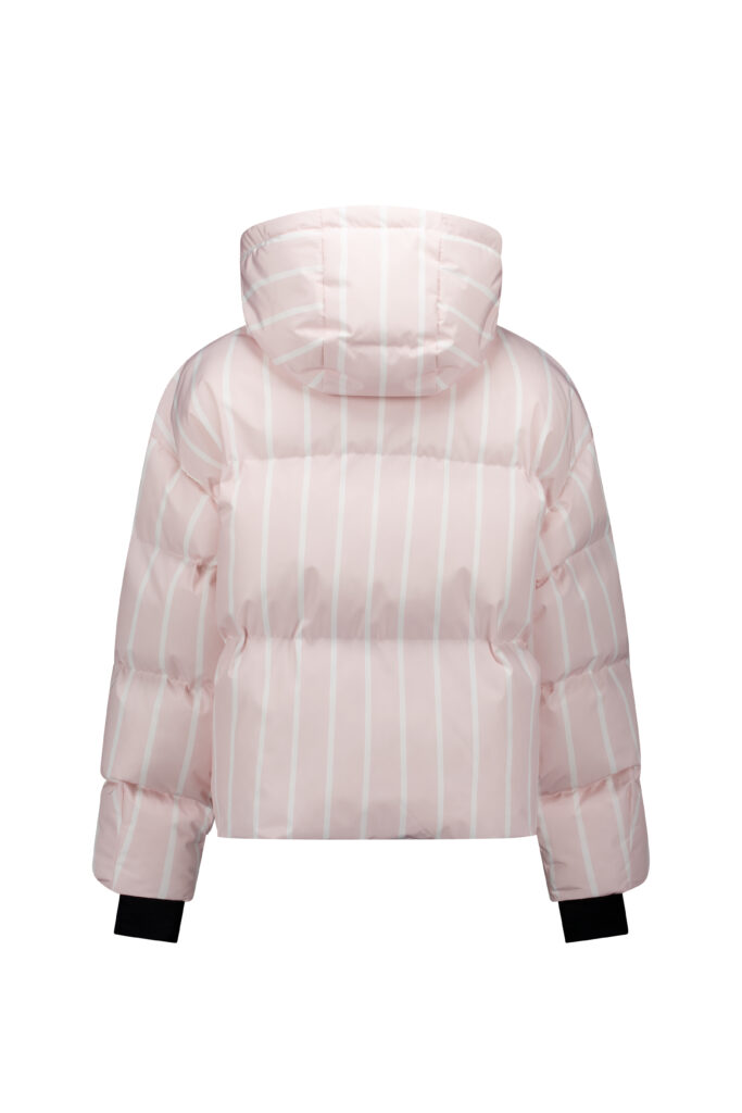 Airforce sport big pinstriped sun peaks jacket spfrw0290 311 100 barley pink white dames skijas roze wit gestreept