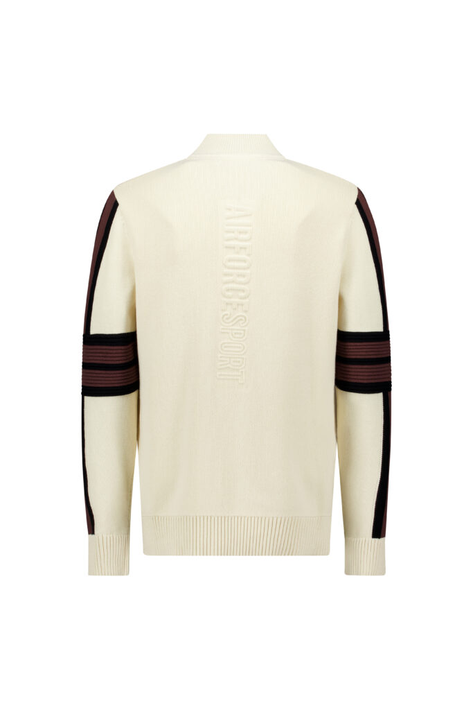 Airforce ski cooper knit men pully spvem0164 kleur 110 461 whitecap gray french roast heren ski pully wintersport