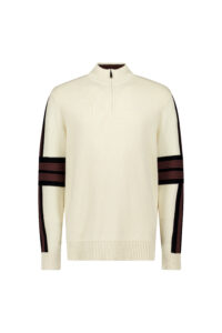 Airforce ski cooper knit men pully spvem0164 kleur 110 461 whitecap gray french roast heren ski pully wintersport