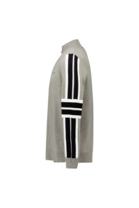 Airforce ski cooper knit men pully spvem0164 kleur 831 901 debonair gray true black heren ski pully wintersport