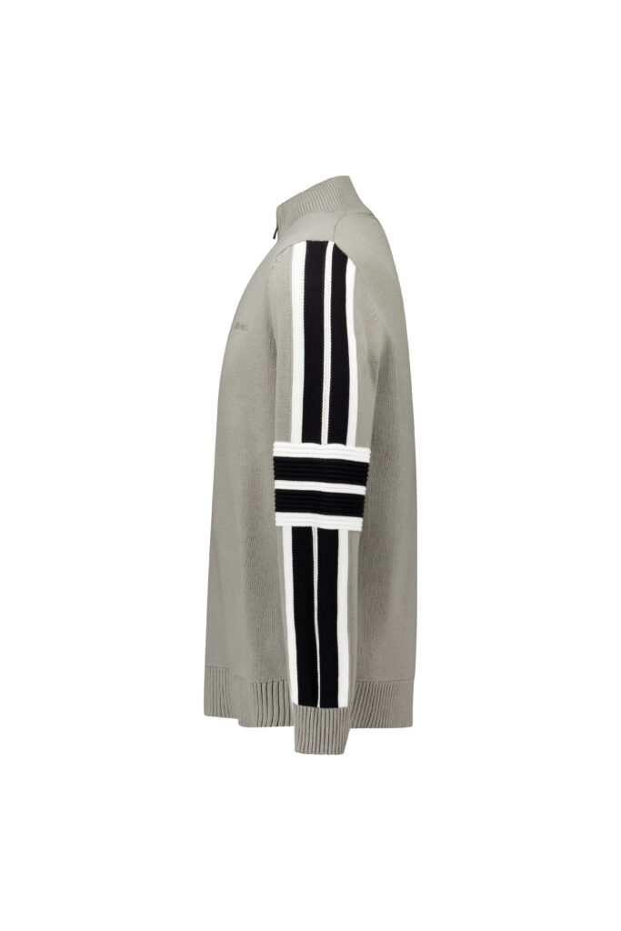 Airforce ski cooper knit men pully spvem0164 kleur 831 901 debonair gray true black heren ski pully wintersport
