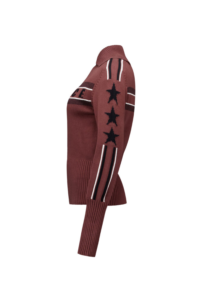 Airforce spvew0154 eldora mountain knit kleur 461 french roast trui ski trui dames