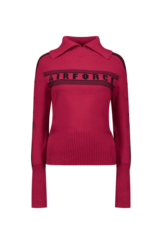 Airforce spvew0154 eldora mountain knit kleur 667 biking red trui ski trui dames