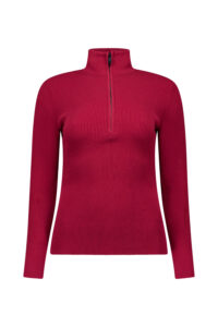Airforce spvew0201 ruby ribbed pully dames kleur 667 901 biking red true black ski pully wintersport