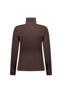 Airforce spvew0201 ruby ribbed pully dames kleur 461 100 french roast white ski pully wintersport