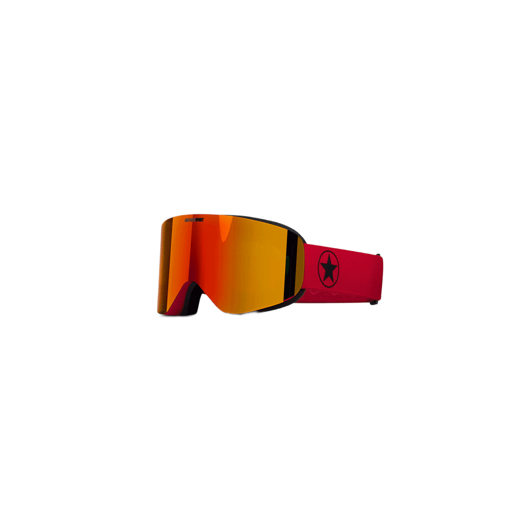 Airforce Ski Goggles Advanced SPMUU0271 - 281/901 - Red True Black rode skibril met zwarte details en merkband
