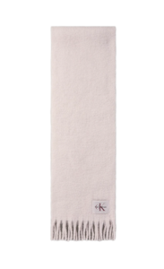 Calvin klein lv04f8105gvc9 brushed solid hw scarf gray lilac sjaal grijs lila kwastjes