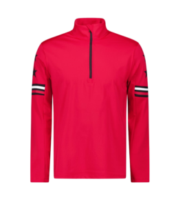 Airforce Camelback Pully Red SPFRM0162-281 rode heren ski-pully met kraag en rits