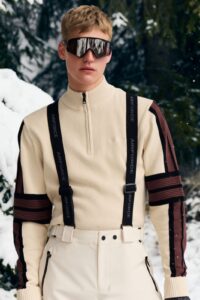 Airforce ski cooper knit men pully spvem0164 kleur 110 461 whitecap gray french roast heren ski pully wintersport