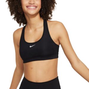 Nike Dri-Fit Swoosh Big Kids FJ7161-010 zwarte kinder sporttop meiden bra