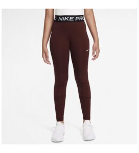 Nike pro dri fit big kids girls da1028 658 bordeaux rood meiden legging sporttight junior