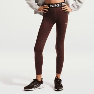 Nike pro dri fit big kids girls da1028 658 bordeaux rood meiden legging sporttight junior