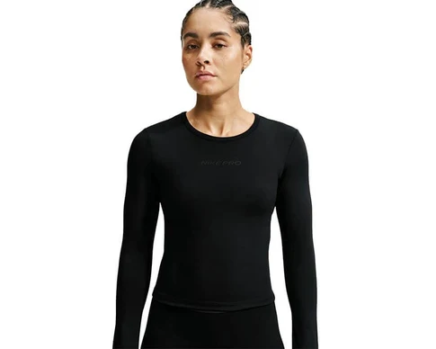 Nike pro sculpt womens long sleeve im9970 010 dames longsleeve sportshirt zwart