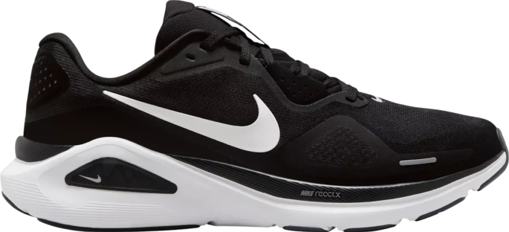 Nike Structure 26 HJ1102-002 zwarte heren anti-pronatie hardloopschoenen met ondersteuning