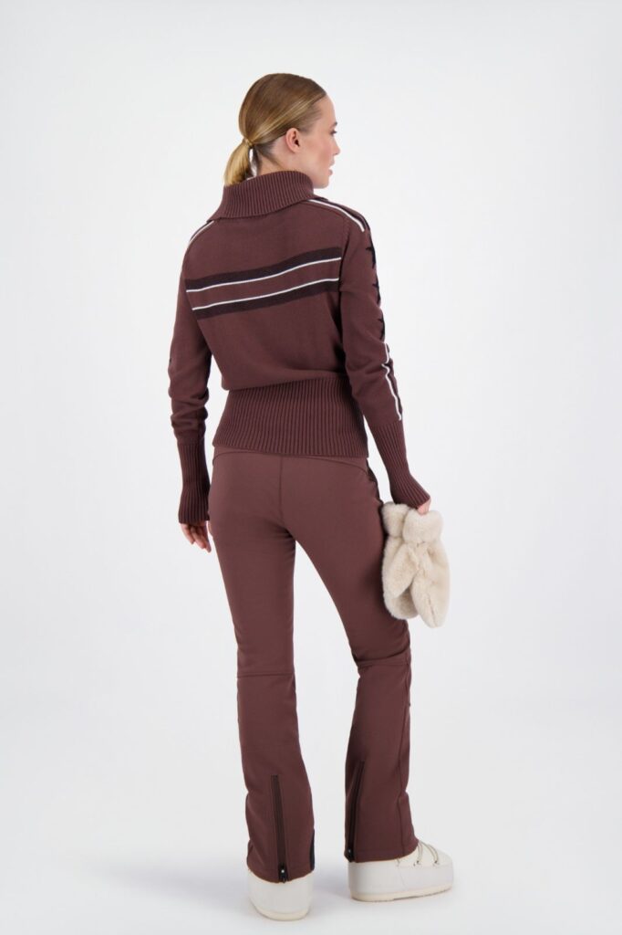 Airforce spvew0154 eldora mountain knit kleur 461 french roast trui ski trui dames