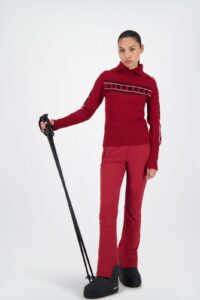 Airforce spvew0154 eldora mountain knit kleur 667 biking red trui ski trui dames