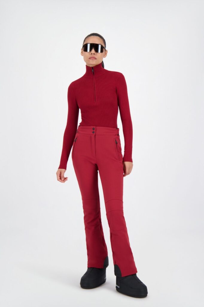 Airforce spvew0201 ruby ribbed pully dames kleur 667 901 biking red true black ski pully wintersport