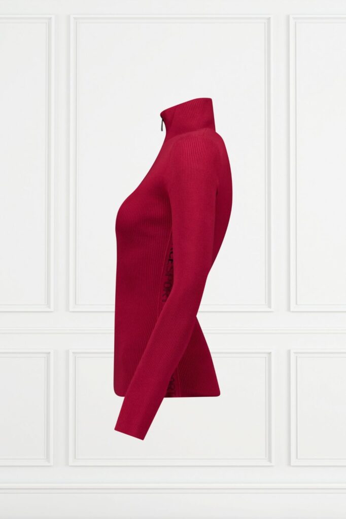 Airforce spvew0201 ruby ribbed pully dames kleur 667 901 biking red true black ski pully wintersport